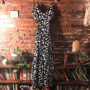 Topshop spaghetti strap maxi floral dress, sz 4